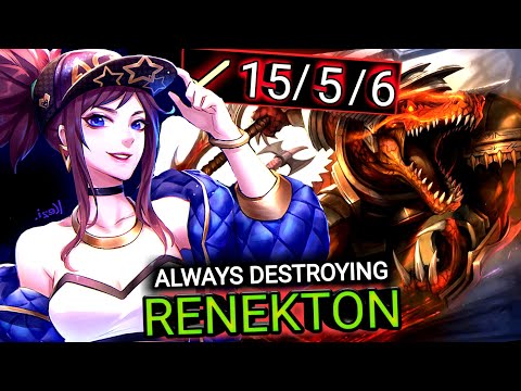 I'm Always Destroying Renekton With My Akali .. Akali Top (vs Renekton) S13 Gameplay | #care4dash