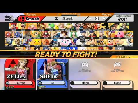 Game Evolution 2015 SSB4: Fairess (Zelda) vs Madara (Sheik, Fox) - LR5