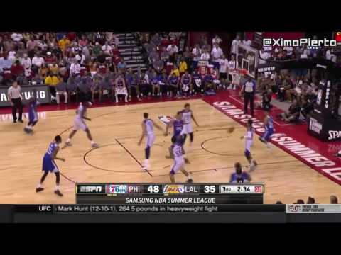 Ben Simmons Dishes Out Unreal Assist ¦ Sixers vs Lakers ¦ July 9, 2016 ¦ 2016 NBA Summer League