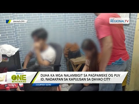 One Mindanao: Duha ka mga nalambigit sa pagpameke og PUV ID, nadakpan sa kapulisan sa Davao City