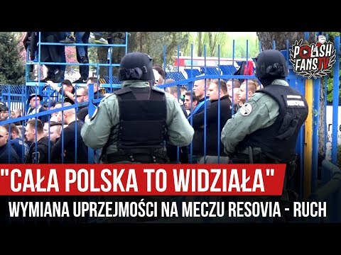 "CAŁA POLSKA TO WIDZIAŁA" - wymiana uprzejmości na meczu Resovia - Ruch [NAPISY] (24.04.2019 r.)
