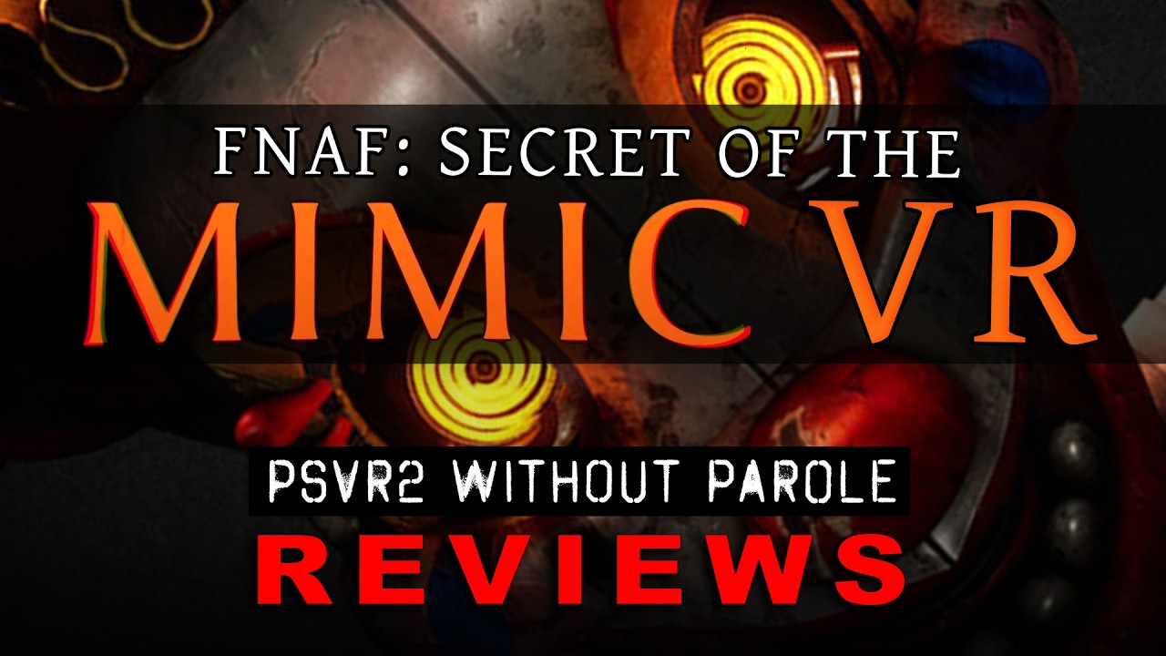 Five Nights at Freddy's Secret of the Mimic VR gameplay on PSVR2 showing Murray's Costume Manor workshop interior