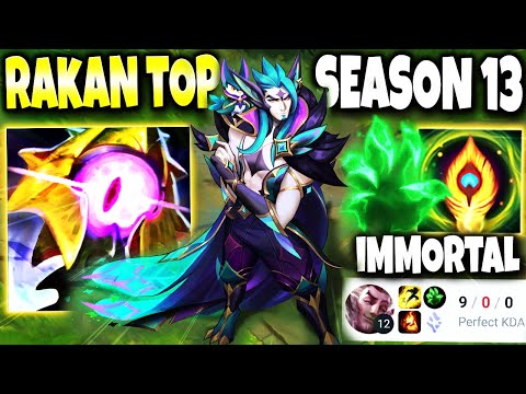 New Rakan is now a Season 13 TOP LANE IMMORTAL 🔥