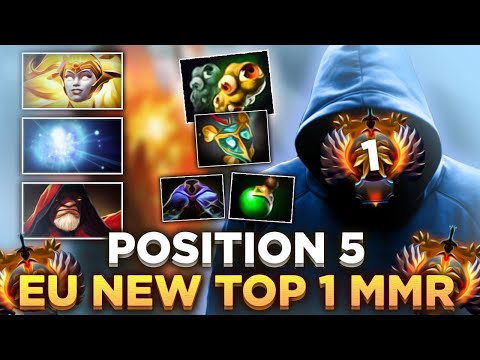 WHO IS THIS GUY?! Europe NEW Top 1 MMR - Rising Star Support Player Dota 2