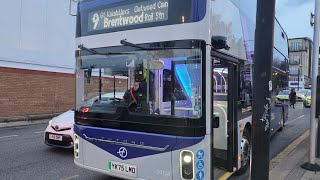 Brand New: First Bus Essex Yutong U11DD 30124 YK75 LMO Route 9