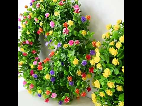 Premium Oxidation Resistance Artificial Flower, Boston Ferns Artificial Persian Rattan Hanging Plant