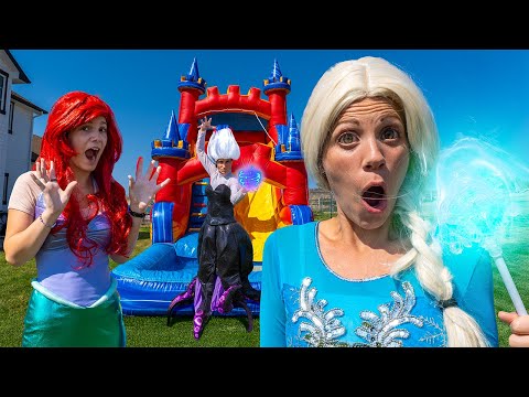 Elsa and Ariel’s Princess Pool Party! Ursula Learns About Friendship