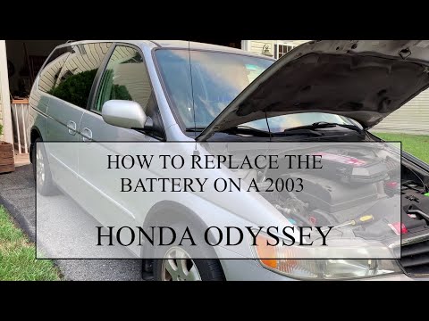How to replace the battery on a Honda Odyssey 2003
