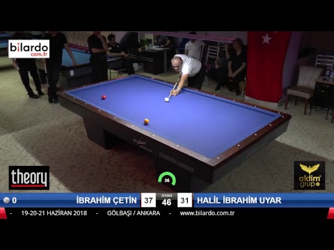 İBRAHİM ÇETİN & HALİL İBRAHİM UYAR Bilardo Maçı - AKSOY BİLARDO 3 BANT TURNUVASI-1. Tur