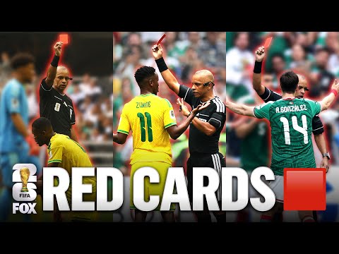 All THREE Red Cards 🟥 from Mexico vs. South Africa | 2026 FIFA World Cup™