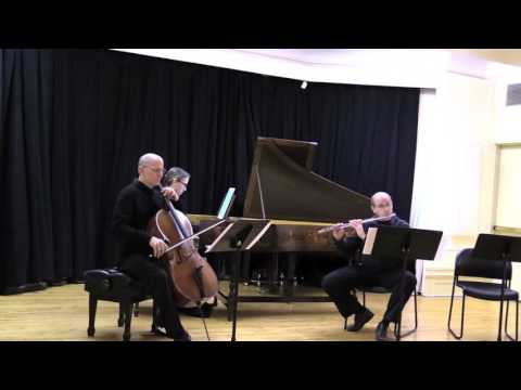 David  Wechsler Sonata for Flute, Cello and Harpsichord: Scherzo
