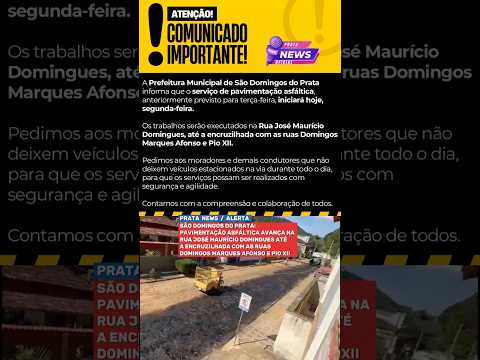 PAVIMENTAÇÃO ASFÁLTICA AVANÇA NA RUA JOSÉ MAURÍCIO DOMINGUES