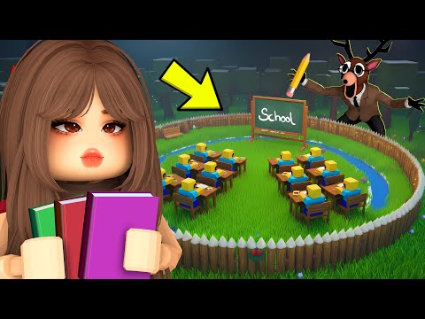 Ich baue eine SCHULBASIS, um meiner SCHWESTER in 99 NIGHTS IN THE FOREST etwas beizubringen! (Rob...