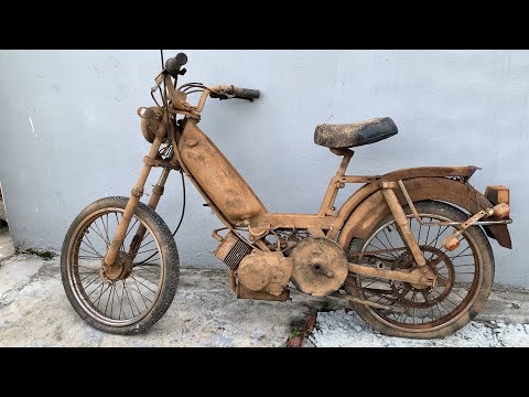 Restoration an Old PEUGEOT Motorcycle Forgotten for Many Years in an Abandoned House