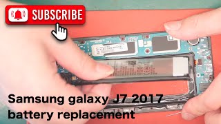 Samsung galaxy j7 2017 battery replacement, The battery has swollen.