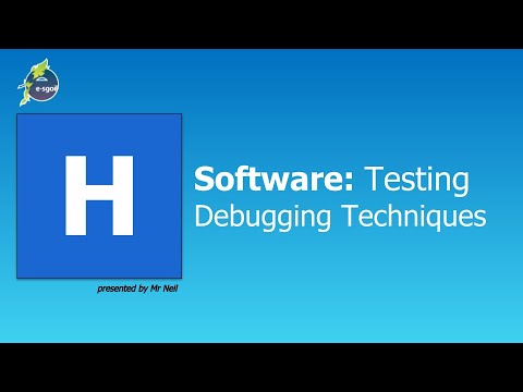 HCS: Software: Testing - Debugging Techniques