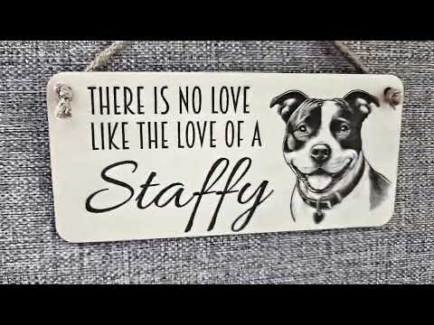 Staffordshire Bull Terrier Plaque Staffordshire Bull Terrier Plaque