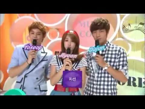 BEAST / Music Core (YoSeob, DooJoon, JiYeon MC Cut) 110618