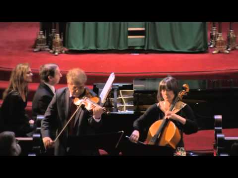 Ariel Ensemble performs Paul Schoenfield 'Cafe Music' for Piano, Violin and Cello