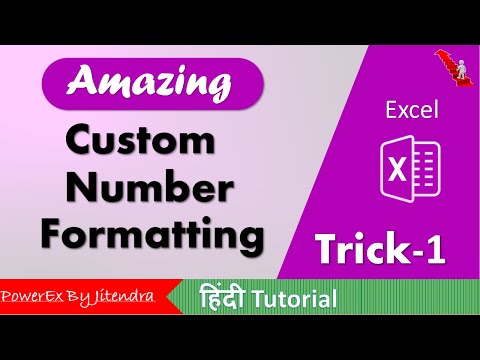 Custom Number Formatting in Excel Trick 1