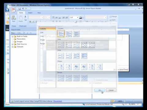 SSRS: How to Create a Sparkline in a Table (Report Builder 3.0 Video)