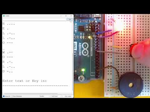 Arduino Morse Code encoder-decoder