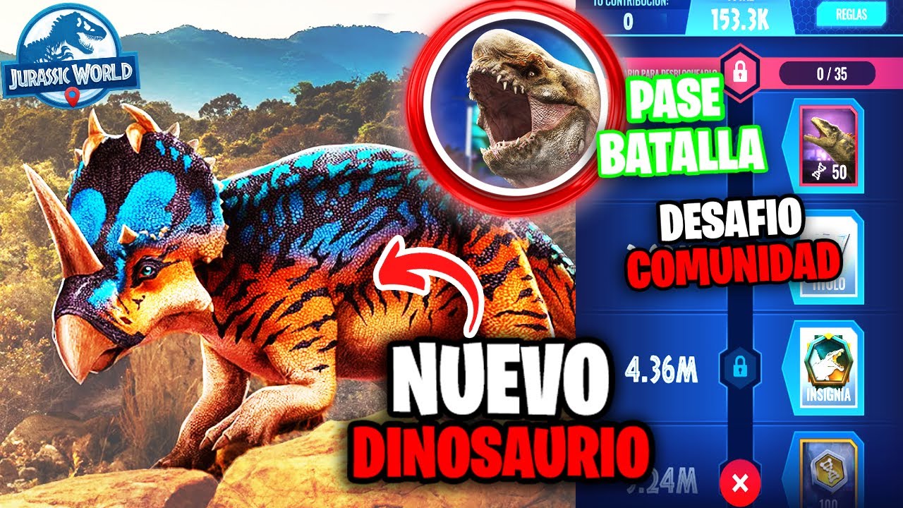 CENTROSAURUS NUEVO DINOSAURIO, DISTORTUS en PASE, EVENTOS de ENERO Jurassic World Alive