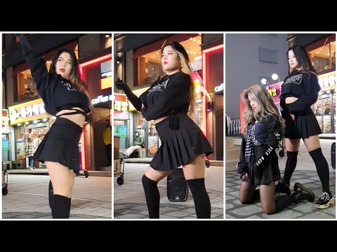 뚜두뚜두(DDU-DU DDU-DU) - BLACKPINK + 빨개요(RED) - 현아(HYUNA)/ 퀸스텝(QueenStep)_윤리다(YunLiDa) 홍대버스킹