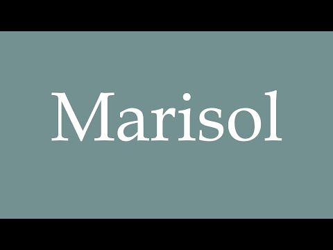 How to Pronounce ''Marisol'' Correctly in French