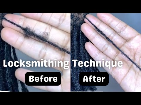 Locksmithing Microlocs | Tame FRIZZ, Correct BUNCHING & get UNIFORM Locs#microlocs s #interlocking