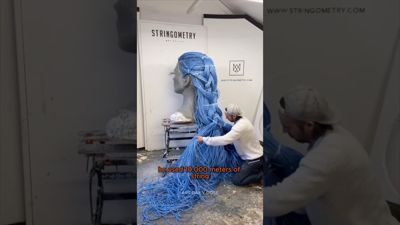 Art Made With Nails And String @thestringartguy #art #sculpture #artist #contemporaryart