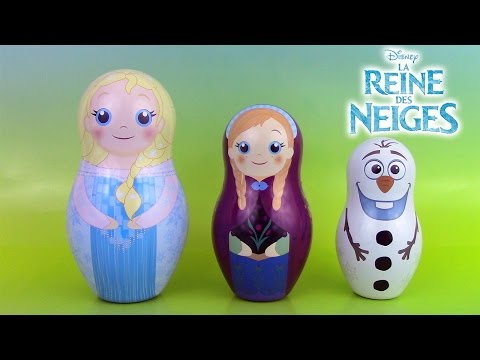 Reine des Neiges Poupées Russes Gigognes Frozen Stacking Cups Nesting Dolls