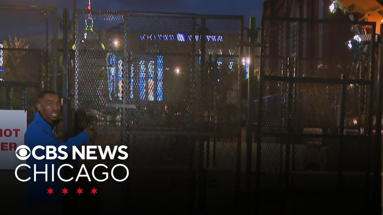 Fencing added near United Center after protesters breach security perimeter