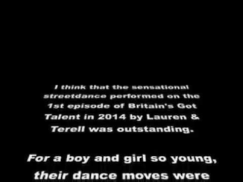 The Sensational Streetdance by Lauren & Terell - my opinion on it
