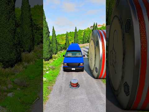 Epic BeamNG.Drive crashes! 💥 Real physics, wild stunts, and pure chaos! 🚗🔥#viral #beamngdrive