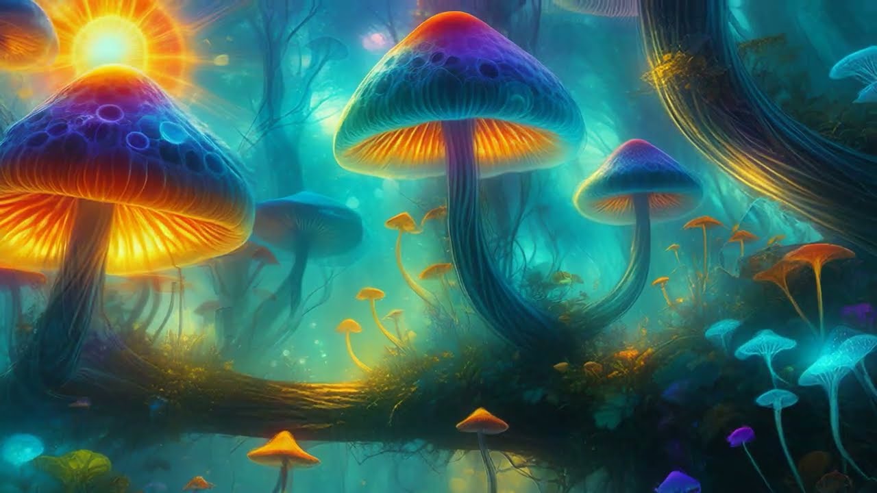 [4K UHD] Trippy Visuals for Magic Mushroom Trips | Psychedelic Art & Awakening