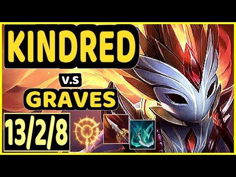 KIREI (KINDRED) vs GRAVES - 13/2/8 KDA JUNGLE CHALLENGER GAMEPLAY - EUW
