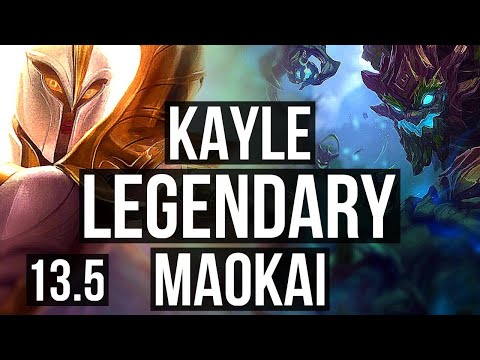KAYLE vs MAOKAI (TOP) | 10/1/6, Legendary, 300+ games | KR Master | 13.5