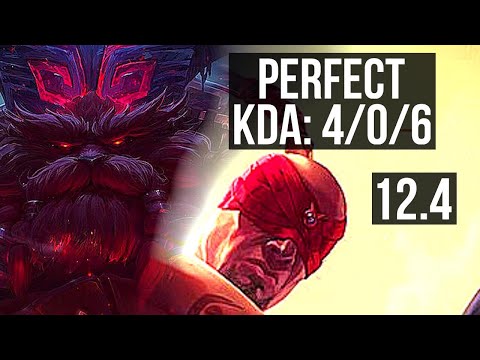 ORNN vs LEE (TOP) | 4/0/6, Rank 10 Ornn | KR Master | 12.4