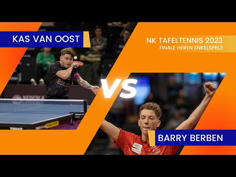 NK Tafeltennis 2023: Kas van Oost - Barry Berben
