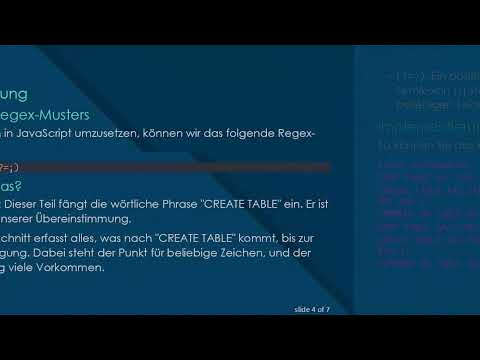 Extrahieren von SQL-Befehlen mit Regulären Ausdrücken