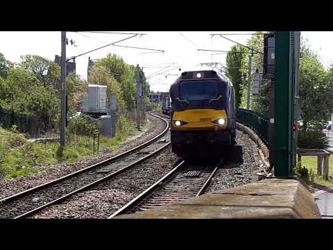 DRS 88002 on Daventry - Mossend Tesco train at Carlisle (11/5/21)