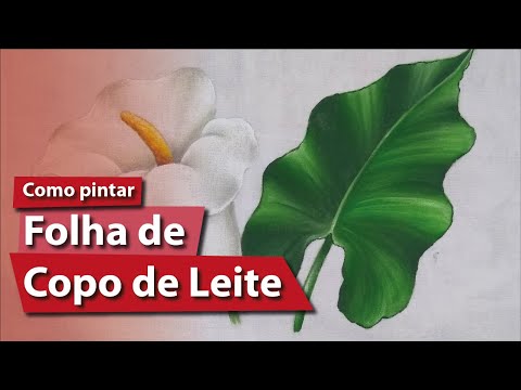 Como pintar uma folha de copo de leite (Detalhe 31)