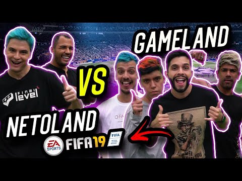 FELIPE NETO E BRUNO CORRÊA - DESAFIO DE FIFA NA GAMELAND