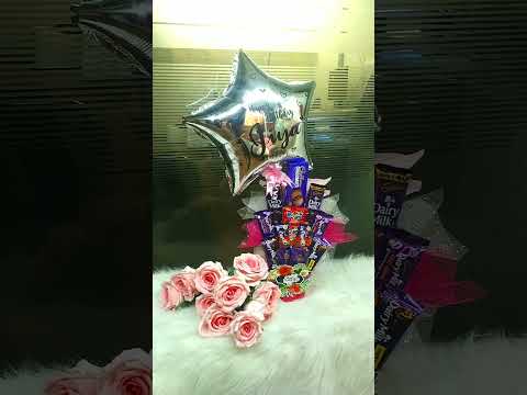 "CHOCOLATE BOUQUET"  || Birthday Gift ||....Candy Wrap.#balloon#Bouquets#Chocolate