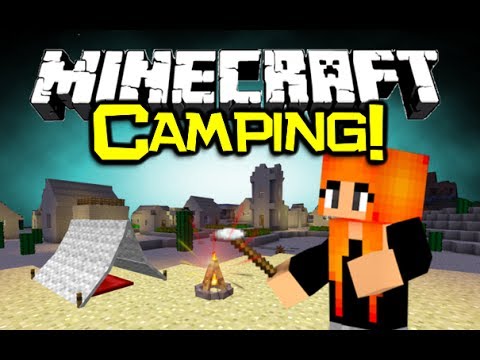 ThnxCya - Minecraft CAMPING MOD Spotlight! - Fire Lit, Tent Up! (Minecraft Mod Showcase)