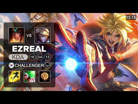 Ezreal vs Sivir ADC - KR Challenger - Patch 13.18 Season 13