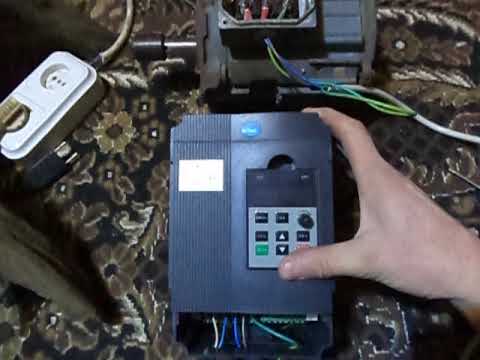 ИНВЕРТОР VFD ZW-BT1 . Запуск двигателя .Часть №1.