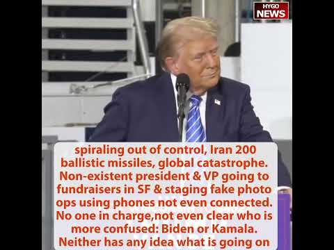 Iran 200 missiles, VP to fundraisers & fake photo ops using phones not connected, No one in charge