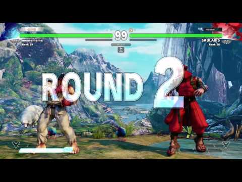 Street Fighter V ★ memememe (DAIGO UMEHARA, RYU) Vs SAULABIS (RASHID) ★ Ranked Match 1080p